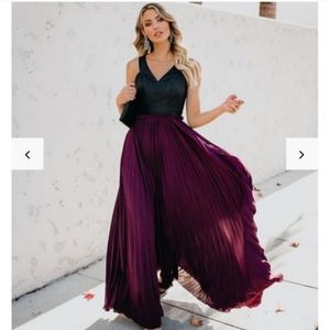 NWOT Vici High & Define Faux Leather Maxi Dress